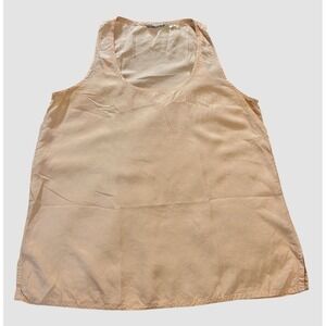 Vintage Alberto Aspesi Women's 42 Silk Sleeveless Top Made In Italy Old‎ Money